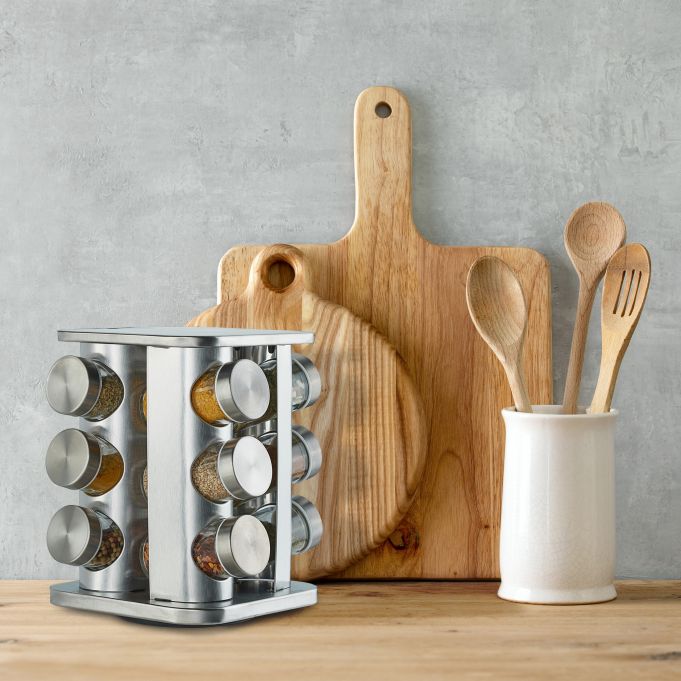 Gewürzregal Mirage – 12 Gewürzgläser